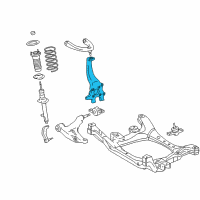 OEM 2008 Lexus IS F Knuckle, Steering, LH Diagram - 43202-53020