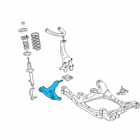 OEM 2006 Lexus GS300 Front Suspension Lower Arm Assembly Right Diagram - 48620-30300