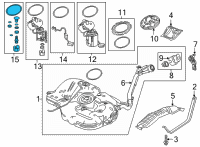 OEM Honda Civic REGULATOR SET Diagram - 17052-T20-A00