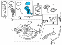 OEM 2022 Honda Civic MOD SET, FUEL PUMP Diagram - 17045-T20-A00