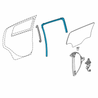 OEM Chevrolet Spark EV Run Weatherstrip Diagram - 95157181