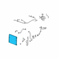 OEM 2008 Cadillac STS Radiator Assembly Diagram - 19258626