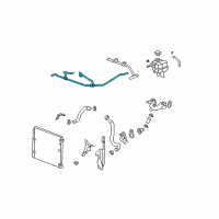 OEM 2008 Cadillac STS Radiator Surge Tank Inlet Hose Diagram - 19129775