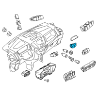 OEM Ford Transit-350 HD Hazard Switch Diagram - CK4Z-13350-A