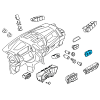 OEM 2016 Ford Transit-250 Heater & AC Control Diagram - BK3Z-19980-B