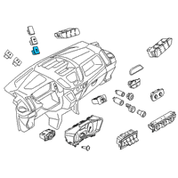 OEM 2019 Ford Transit-250 Mirror Switch Diagram - BK2Z-17B676-A