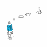 OEM 2001 Dodge Stratus Front Coil Spring Diagram - MR455126