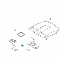 OEM 2015 Nissan GT-R Holder-SUNVISOR Diagram - 96409-JF00B