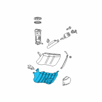 OEM 2003 Jeep Grand Cherokee Plate Pkg-Fuel Tank Diagram - 52100376AG