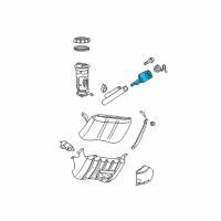 OEM 2004 Jeep Grand Cherokee Tube-Fuel Filler Diagram - 52100830AC