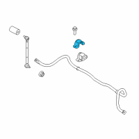 OEM 2015 Ford Fiesta Stabilizer Bar Bracket Diagram - BE8Z-5486-A