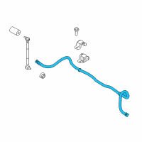 OEM Ford Fiesta Stabilizer Bar Diagram - BE8Z-5482-A