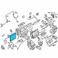 OEM Infiniti Q70 EVAPORATOR, Front Diagram - 27281-1MA0A