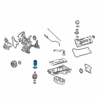 OEM Lexus LX570 Filter Element Diagram - 04152-YZZA4