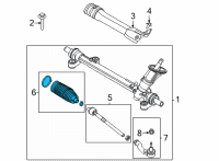 OEM Lincoln SEAL - DUST Diagram - LX6Z-3332-A