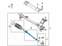 OEM 2022 Ford Bronco Sport ROD ASY - SPINDLE CONNECTING Diagram - LX6Z-3280-B