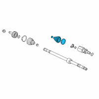 OEM 2017 Honda Civic Boot Set, Inboard Diagram - 44017-TBA-A50