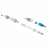 OEM 2021 Honda Civic Joint Complete, Inboar Diagram - 44310-TBA-A61