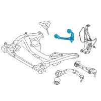 OEM 2013 BMW 750Li Top Camber Correction Control Arm Diagram - 31-12-6-854-613