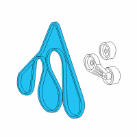 OEM Ford Serpentine Belt Diagram - 3C3Z-8620-DB