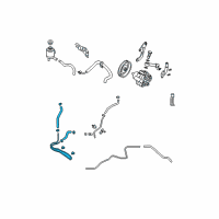 OEM 2004 Nissan Maxima Oil Cooler Assembly - Power Steering Diagram - 49790-5Z000