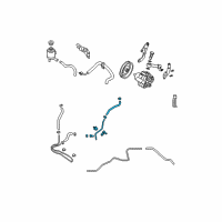 OEM Nissan Quest Hose & Tube Assy-Power Steering Diagram - 49721-8J000