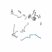 OEM 2008 Nissan Quest Hose & Tube Assy-Power Steering Diagram - 49721-CK010