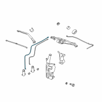 OEM Chevrolet Avalanche Washer Hose Diagram - 25993592