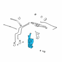 OEM 2014 Cadillac Escalade Washer Reservoir Diagram - 20999340