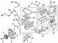 OEM Ford F-150 Dipstick Diagram - JL3Z-6750-C