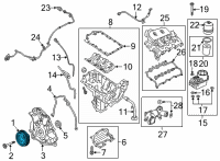 OEM 2018 Ford F-150 Pulley Diagram - JL3Z-6312-B