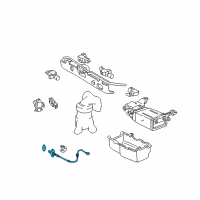 OEM Lexus RX300 Sensor, Oxygen Diagram - 89465-49075