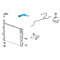 OEM 2021 Cadillac XT4 Lower Hose Diagram - 84519861