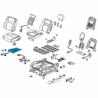 OEM 2005 Acura TSX Heater Complete Left, Front Diagram - 81534-SEA-G54