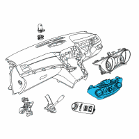 OEM 2015 Chevrolet Caprice Dash Control Unit Diagram - 92273254