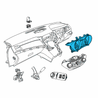 OEM 2015 Chevrolet Caprice Cluster Assembly Diagram - 92273781