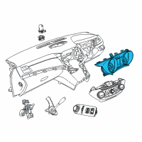 OEM 2016 Chevrolet Caprice Cluster Assembly Diagram - 92283327