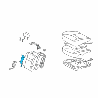 OEM 2002 Toyota Camry Seat Heater Diagram - 87510-06020