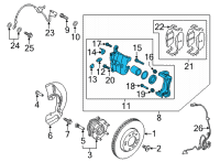 OEM 2022 Hyundai Tucson CALIPER KIT-BRAKE, LH Diagram - 58180-N9A10