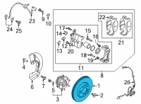 OEM 2022 Hyundai Tucson DISC-FRONT WHEEL BRAKE Diagram - 51712-L0100