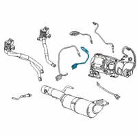 OEM 2021 GMC Sierra 1500 Lower Nox Sensor Diagram - 24001899