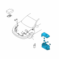 OEM Kia Amanti Engine Room Junction Box Assembly Diagram - 919503F070