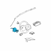 OEM Chevrolet Equinox Coil Asm-Inflator Restraint Steering Wheel Module (W/ Accessory Diagram - 15261949