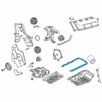 OEM 1999 Dodge Intrepid Gasket-Oil Pan Diagram - 4663840