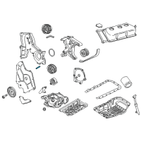 OEM 2000 Chrysler Concorde Seal-Timing Belt Cover Diagram - 4573919