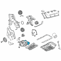 OEM Chrysler 300M Gasket-Oil Pump Diagram - 4792123