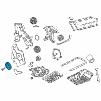 OEM 1998 Chrysler Concorde DAMPER-CRANKSHAFT Diagram - 4663176