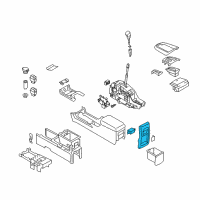 OEM 2009 Nissan Murano Console Box-Floor, Rear Diagram - 96950-1AA3A
