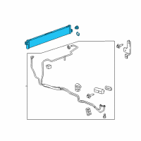 OEM 2016 Cadillac CT6 Oil Cooler Diagram - 84360132