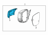 OEM 2021 Jeep Grand Cherokee L CAP-MIRROR Diagram - 68541284AA